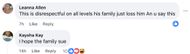 Fans comment on Maryah Cobbs' Facebook post (Image via Facebook/@Maryah Cobb)